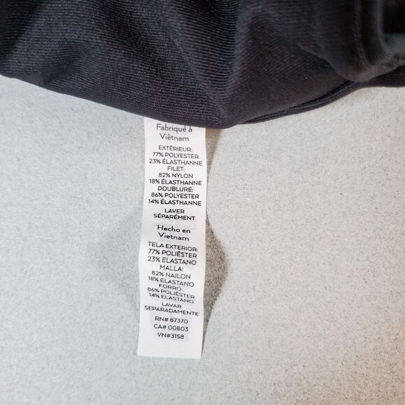 Alo Yoga Women’s Sports Bra Large Black Airlift Crescent Stretch Athletic - Picture 4 of 6